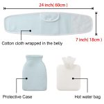 Baby Colic, Gas and Upset Stomach Relief,Heated Tummy Wrap,Infant Swaddling Belly Belt with Soothing Warmth,Newborns Bellyband,Relieve intestinal colic, Soothe Colic Discomfort,Hot water bottles(Blue) - Image 3